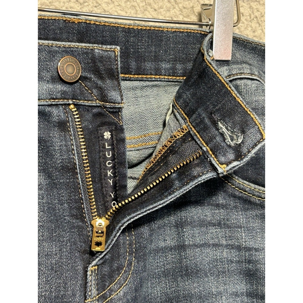 Lucky Brand 110 Slim Jeans Mens 32x29 Blue Medium Wash Excellent Stretch Denim - Picture 8 of 16